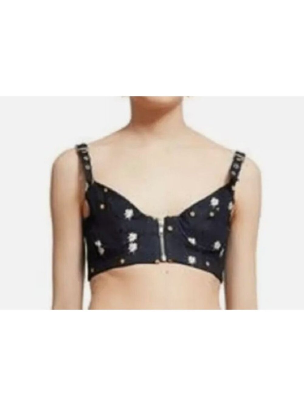 Miaou Opening Ceremony Embroidered Dylan Bra Top NWOT - Size